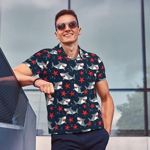 Polo Premium para Hombre, Corte Ajustado, Elegante y Casual, Manga Corta, Mezcla de Algodón, para Uso Diario - Product Image 1