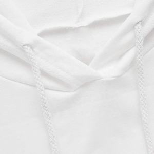 Vente en gros de sweat-shirts à capuche courts surdimensionnés en molleton 100% coton, écologiques, avec logo personnalisé pour femmes - Product Image 3