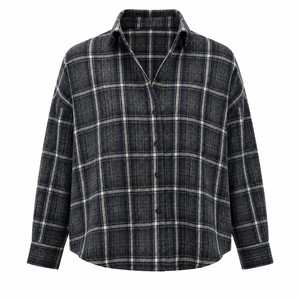 Men's Plus Size Long Sleeve Plaid Flannel Shirt Regular Fit Casual Full Sleeve <b>Button</b> Down Collar Winter Wear 100% Cotton - Product Image 1