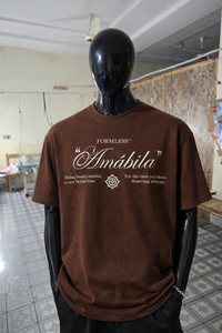 เสื้อยืดโอเวอร์ไซส์สีน้ำตาลลายกราฟิกสำหรับผู้ชาย ผ้าฝ้าย ทรงหลวม สไตล์สตรีทแวร์ พิมพ์ลาย ฮิปฮอป แฟชั่นฤดูร้อน เสื้อยืดลำลองสำหรับผู้ชาย - Product Image 5