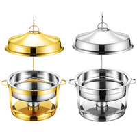 Meilleures ventes : Réchaud de buffet 9L avec couvercle suspendu pour traiteur, équipement de réception et de mariage, ensemble de maintien au chaud des aliments