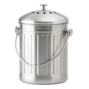 Poubelle en métal de luxe moderne conçue par des designers avec un design écologique pour une utilisation en intérieur/extérieur dans le salon, la chambre à coucher, la cuisine - Product Image 4