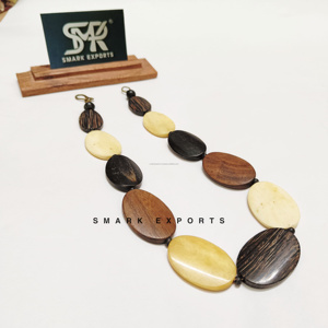 Luxury Natural Horn Bone Bead <b>Necklace</b> Handmade Tribal African Ethnic Choker Statement <b>Boho</b> Jewelry Fashion Gift for Women - Product Image 6