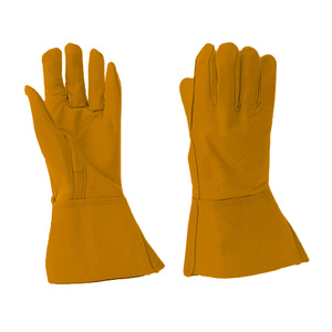 Guantes de Soldadura TIG de Piel de Cabra y Vacuno de Primera Calidad, Protección Industrial para Manos, Guantes de Seguridad para Soldadores - Product Image 4