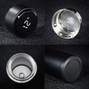 Bouteille d'eau LED en acier inoxydable écologique de 500 ml avec couvercle, logo personnalisé, optimisée pour le fitness, vente en gros - Product Image 3