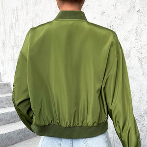 Blouson Bomber Femme Confortable Personnalisable Broderie Camouflage Style Décontracté Imperméable Respirant Fermeture Éclair Vêtement d'extérieur - Product Image 2