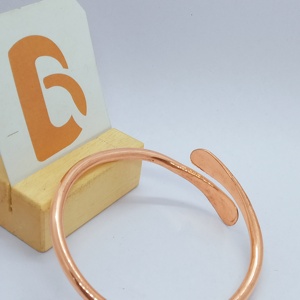 Bela Artisan Rose Gold Plated <b>Copper</b> Cuff & Bangles <b>Bracelet</b> Casual/Sporty Style Unisex Daily Wear Jewelry - Product Image 1
