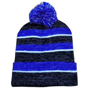 Gorro con pompón térmico a prueba de viento, forrado de lana suave, con puño elástico plegable, ajuste cómodo - Product Image 5