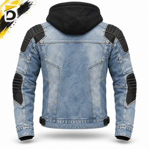 Sweat-shirt en jean Kevlar contemporain alliant une construction robuste, un port confortable et une apparence distincte inspirée du denim - Product Image 3