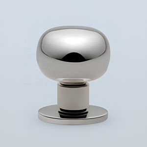 Poignée de meuble moderne en laiton, design minimaliste durable, nickel poli, pour cuisine, commode, maison, bureau, hôtel - Product Image 2