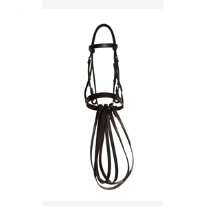 Brida para Caballos Polo, Ajustable, de Cuero Genuino, con Acolchado, Riendas Cómodas y Duraderas, para Entrenamiento Ecuestre y Seguridad en la Monta - Product Image 2