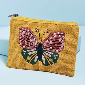 Monedero de moda con diseño de playa y cuentas de semillas personalizadas, con cierre de cremallera - Product Image 4