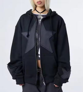 Sweat-shirt à capuche en coton personnalisé avec logo OEM de haute qualité, 450g, en molleton épais premium, coupe oversize pour hommes, collection 2026 - Product Image 4