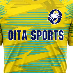 ชุดเสื้อฟุตบอลสีเหลืองเขียวลายพิมพ์แบบ Sublimated พร้อมกางเกงขาสั้น ชุดทีมฟุตบอลชาย แขนสั้น ชุดกีฬาสำหรับแข่งขัน - Product Image 6