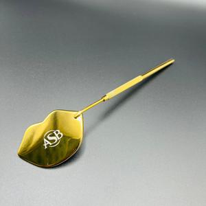 Espejo de Pestañas con Forma de Beso Chapado en Oro, Herramienta de Belleza Profesional, Espejo de Inspección, Impresión de Logotipo Personalizado - Product Image 5