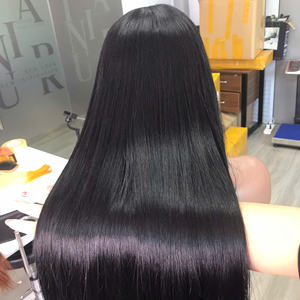 Prix usine 100% Vierge Vietnamienne Extensions de Cheveux Humains Super Double Dessiné Os Droite Dentelle Perruque en Couleur Gingembre - Product Image 2