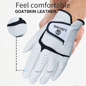 Custom Design Women <b>Men</b> <b>Winter</b> Wrist-Length Durable Grip Comfortable Premium Cabertta Leather Golf <b>Gloves</b> Manufacturer - Product Image 2