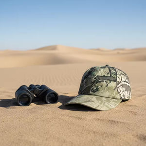 Casquette de chasse camouflage à 5 panneaux, non structurée, en coton, avec cordon, personnalisable, imprimée camouflage - Product Image 6