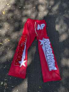 Streetwear à logo personnalisé de haute qualité, pantalon de survêtement, jogging, pantalon de survêtement ample et épais pour hommes - Product Image 4