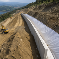 Géotextile non tissé en PET en gros, anti-vieillissement, haute porosité, pour la construction civile, le drainage et la séparation