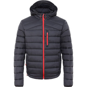 Chaqueta Acolchada para Hombre con Capucha Desmontable, Chaqueta Ligera para Exteriores - Product Image 2