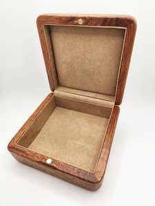 Minimalist wooden jewelry box Rectangular <b>storage</b> organizer Single tier ring necklace holder Bedroom jewelry organizer Box - Product Image 2
