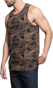 เสื้อกล้ามผู้ชาย Six Trend Sports สีกากี คอกลม ผ้าฝ้าย 100% แห้งเร็ว ระบายอากาศได้ดี ถักทอแบบไร้แขน เสื้อกล้ามออกกำลังกาย เป็นมิตรกับสิ่งแวดล้อม - Product Image 4