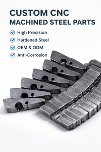 Pièces de serrage en acier usinées CNC de haute précision sur mesure, fabrication OEM pour usage industriel - Product Image 2