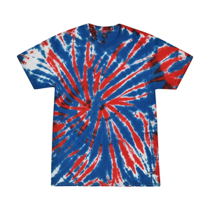 T-shirt personnalisé tie-dye en spirale 100% coton, coupe oversize, streetwear décontracté unisexe, tee-shirt d'été, vente en gros - Product Image 2