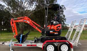 รถขุดตีนตะขาบ Kubota U17-3 ใหม่ – น้ำหนัก: 3,700 ปอนด์, กำลังเครื่องยนต์ 16.1 แรงม้า ใช้งานมาแล้ว 2000 ชั่วโมง - Product Image 2