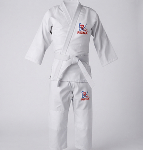 Uniformes de karaté unisexes OEM 240g 100% polyester légers, respirants, antibactériens, écologiques, durables, haute performance - Product Image 2