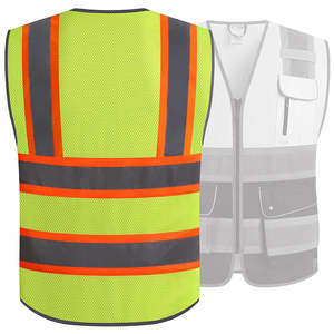 Ropa de Trabajo de Alta Visibilidad, Chaleco de Dos Tonos para Hombre, Económico y de Alta Calidad, Ligero - Product Image 6