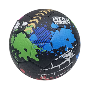 Ballon de football noir personnalisable OEM ODM en cuir, cousu à la machine, léger, pour entraînement adulte, logo imprimé - Product Image 5