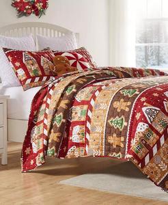 Vacanza in corsia di pan di zenzero 2-Pc. Set di trapunte | Moda casa Greenland - Product Image 1