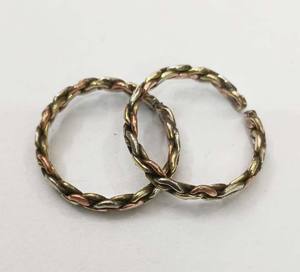 แหวนทองแดงขัดเงา 3 สี แบบคลาสสิกทรงกลมสำหรับผู้ชาย ผู้หญิง แหวนนิ้วเท้า บรรเทาอาการปวดข้ออักเสบ แหวนนิ้วโป้งแบบยูนิเซ็กซ์ งานฝีมือ - Product Image 2