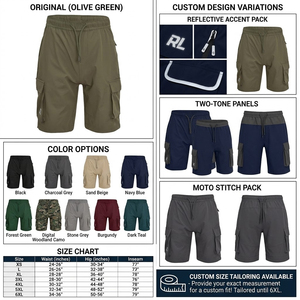 Pantalones Cortos Olive Street – Duraderos, con Múltiples Bolsillos, Cintura Elástica y Cordón Ajustable - Product Image 6