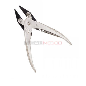 Alicates de Punta Plana de Alta Calidad con Mordazas Serradas, Herramienta de Agarre Plateada, Acero Inoxidable Alemán, para Joyería de Zirconia y Trabajo con Alambre - Product Image 6