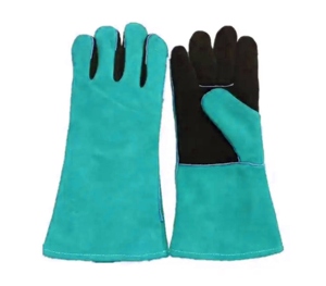 Gants de soudage en cuir de vachette renforcé, respirants, résistants à la chaleur et aux étincelles, pour travaux de construction - Product Image 2