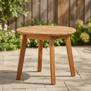 Mesa de Centro de Madera Maciza de Acacia Natural, Duradera y Personalizable, Estilo Moderno Minimalista, Fácil de Limpiar, Muebles para el Hogar SUNWOODD - Product Image 1