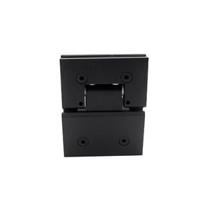 Bisagra para Puerta de Ducha de Latón Sólido Ajustable de 180 Grados, Color Negro Mate, Diseño Moderno para Dormitorio, Cocina y Baño - Product Image 1