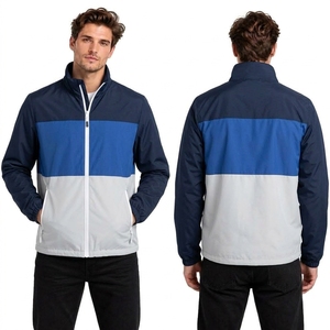 Vestes coupe-vent d'extérieur Jungle Foliage, imperméables, à manches régulières, col montant, parkas de randonnée en montagne - Product Image 2