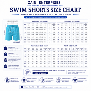 Shorts de Baño Personalizados para Hombre, 160 GSM, Secado Rápido, Poliéster/Algodón, Color Aqua, Cintura Media, Cordón Ajustable, Cintura Elástica, Bolsillo con Cremallera - Product Image 3