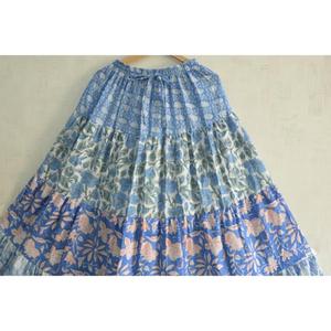 Cotton <b>Patchwork</b> Long <b>Skirt</b> Boho Maxi <b>Skirt</b> Handmade Indian Vintage Style Festival Wear Women <b>Skirt</b> - Product Image 6