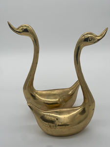 Escultura Artesanal de Pareja de Cisnes de Latón, Elegantes Figuras de Aves, Estatuas de Cisnes de Metal de Lujo, Decoración para Mesa, Hogar u Oficina - Product Image 3