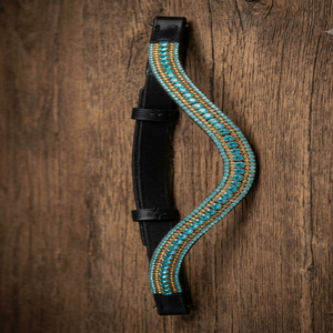 Frontal de cheval en cuir de haute qualité, style western, avec 5 rangées de strass, pour l'équitation en plein air et les sports équestres personnalisés. - Product Image 1