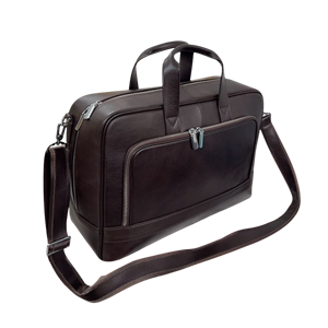 Bolso de Negocios de Cuero Suave para Hombre, Piel Genuina de Vacuno Premium, Cierre de Cremallera, 1.8kg Ligero, Tamaño Grande, 2 Compartimentos Independientes - Product Image 3