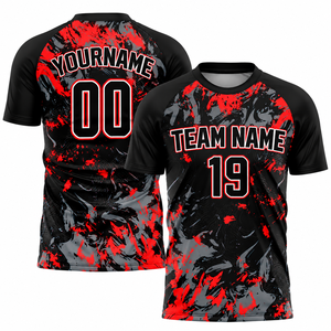 Camiseta de Fútbol Sublimada con Logotipo Personalizado al por Mayor para Hombre, Manga Corta, 100% Poliéster, Transpirable, Ropa de Entrenamiento para Equipo - Product Image 5