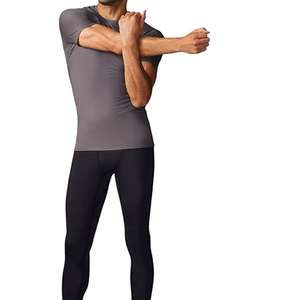 Camiseta Deportiva de Compresión Slim Fit de Poliéster y Spandex para Hombre, Manga Corta, Cuello Redondo, 200g, Personalizable con Colores y Logotipo - Product Image 2