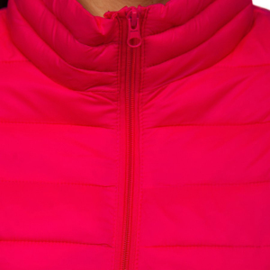 <b>Women</b> Long Woven Faux Fur Trim Puffer <b>Jacket</b> Warm Quilted Winter Coat with Zip Closure Soft Padding Stylish - Product Image 2