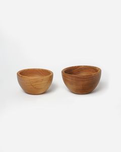 Bols en bois rustiques écologiques faits à la main pour les fêtes, les salades de fruits, les soupes, la vaisselle de service avec un design unique par la collection Handmade - Product Image 2